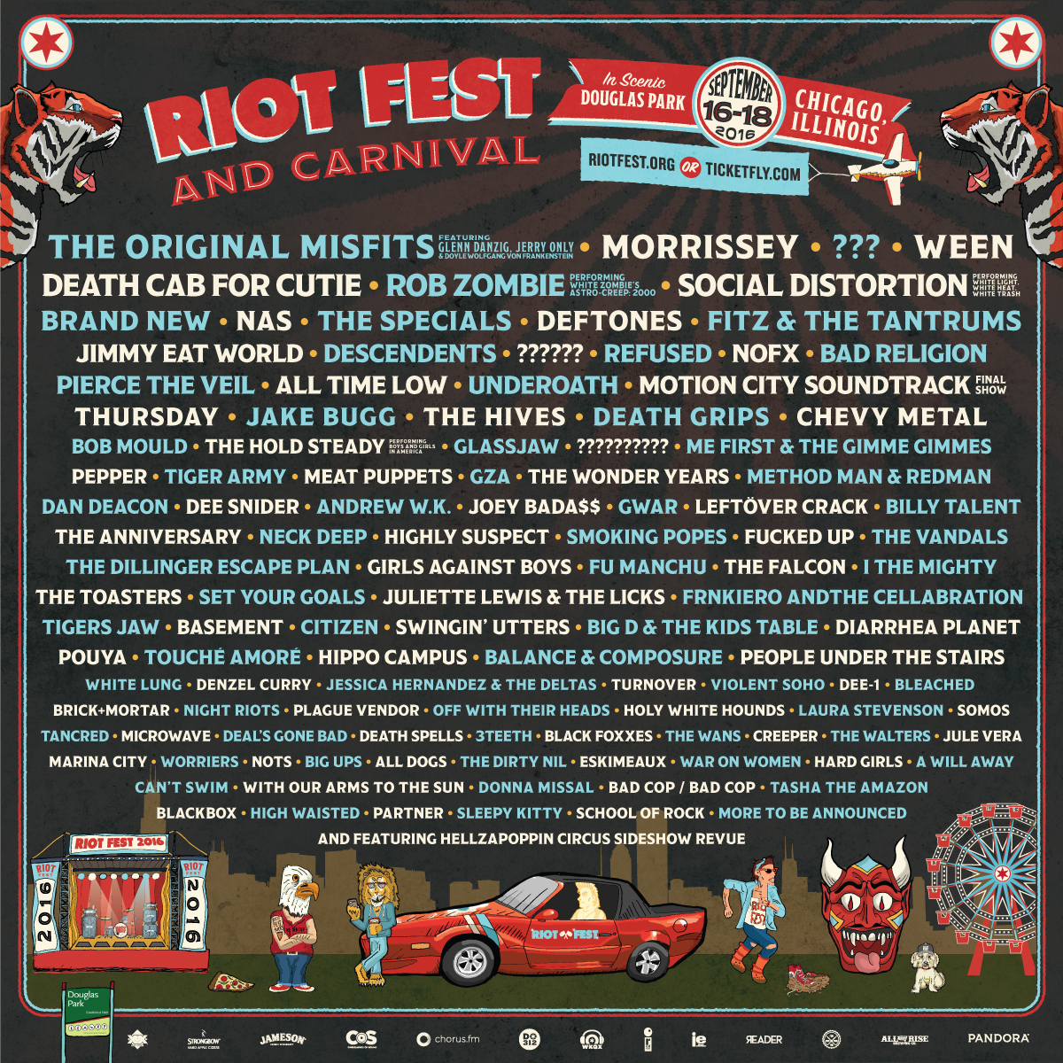 Riot Fest Announces Full Time Schedule For Chicago